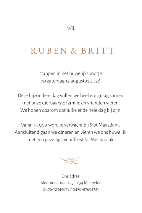 Kaart binnenkant