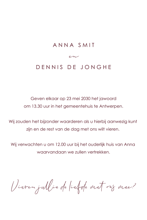 Kaart binnenkant