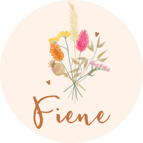 Sticker met veldboeket - per vel van 25 stickers