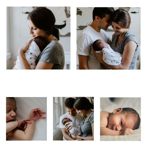 Zelf geboortekaartje maken met fotocollage