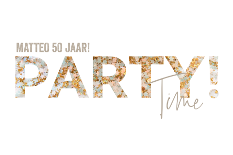 Uitnodiging 50 jaar - Party time