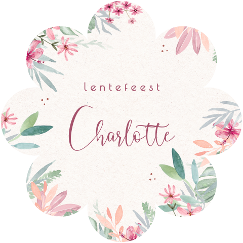 Vrolijk lentefeest uitnodiging in de vorm van een bloem
