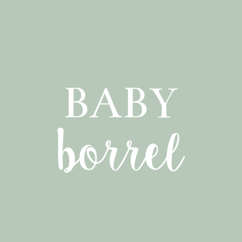 Leuke babyborrel kaartje in mintgroen