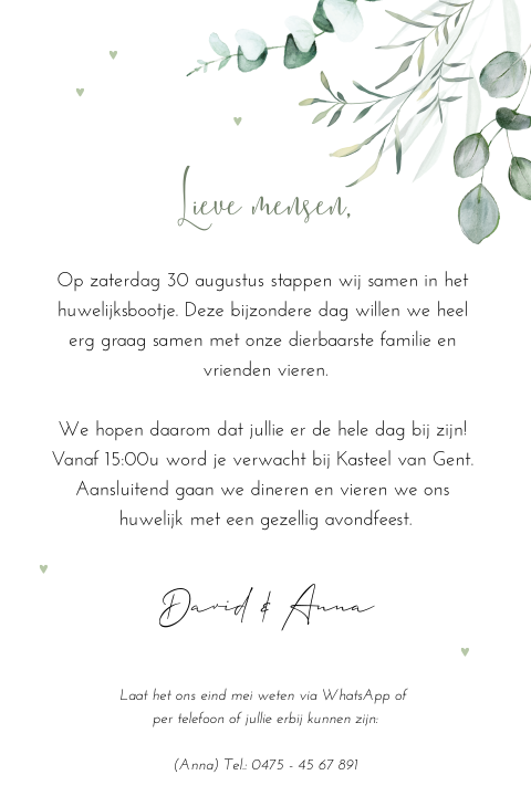 Kaart binnenkant