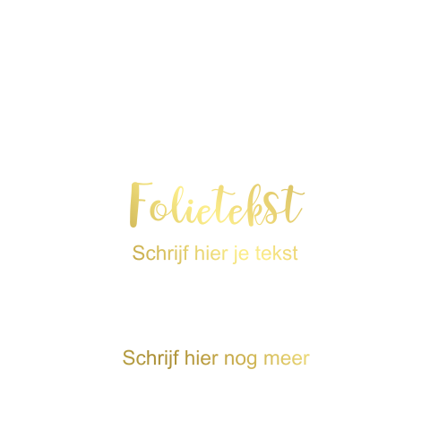 Zelf foliedruk-kaart maken | Vierkant enkel