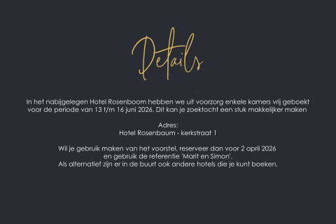 Inlegvel met donkere achtergrond - Houtvrij Offset papier