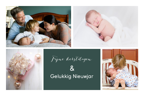 Fotokaart zelf maken voor kerst - liggend