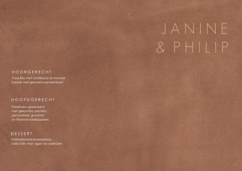 Chique placemat in lederlook