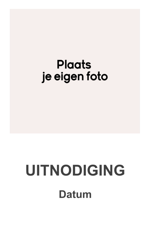 Fotokaart met ruimte voor 2 foto's en tekst - staand dubbel