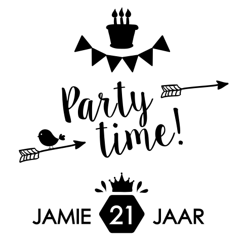 Hippe uitnodigingskaart in zwart-wit