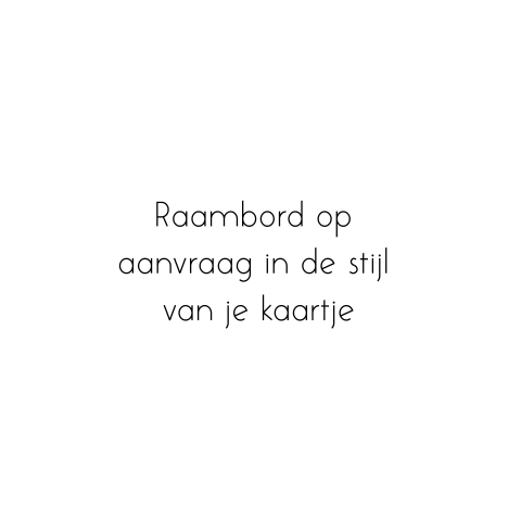 Raambord op aanvraag