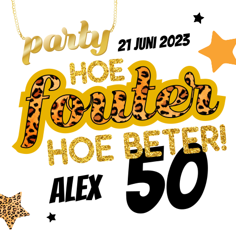 Uitnodiging 50 jaar fout feest