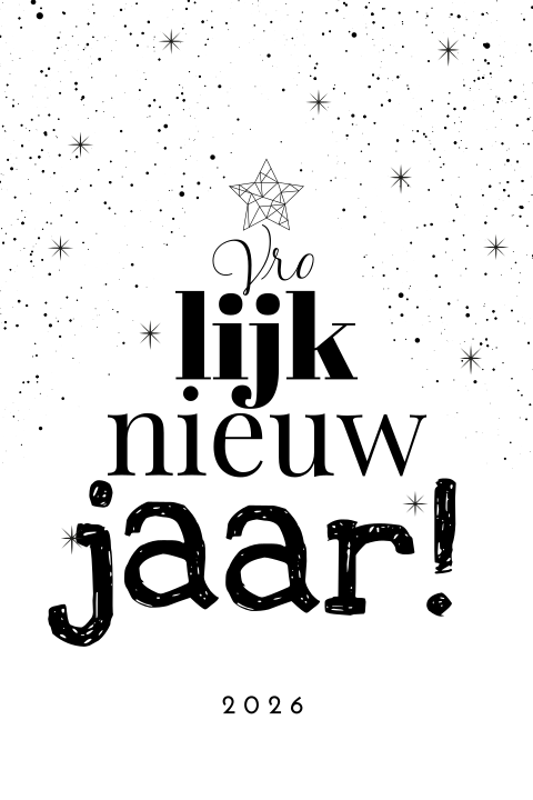 Zakelijke nieuwjaarskaart Gelukkig Nieuwjaar