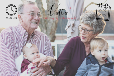 Foto-uitnodiging voor jubileum - Zelf maken