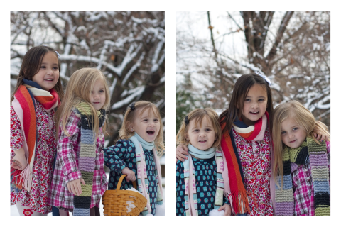 Kerstkaart zelf maken met 2 foto's - liggend