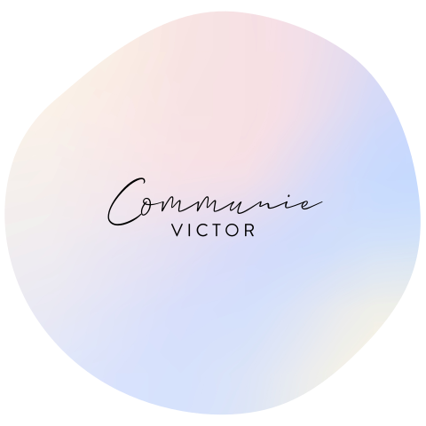 Communiekaart in organische vorm met holografische look