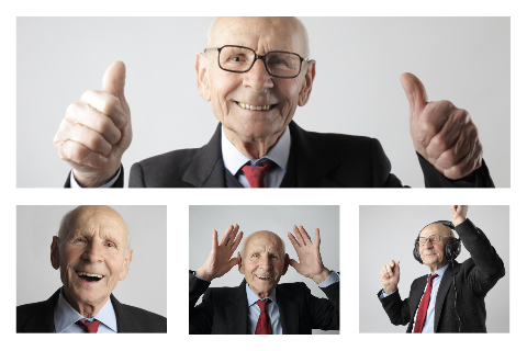 Ontwerp je uitnodiging met 4 foto's in liggend formaat