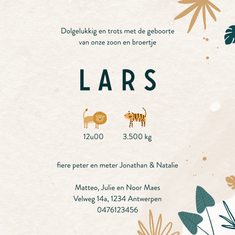 Kaart binnenkant