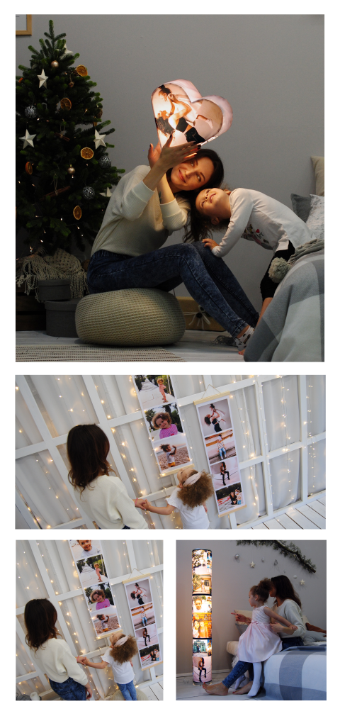 Langwerpig fotokaart kerst zelf maken