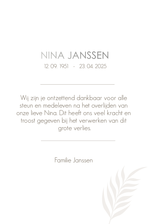 Kaart binnenkant