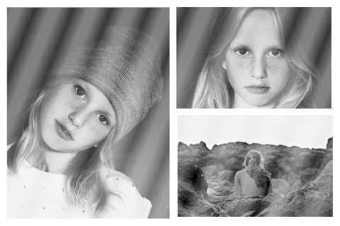Zelf liggende vormsel kaart maken met foto's