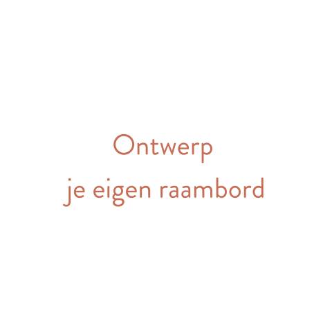 Geboortebord eigen ontwerp vierkant dubbel