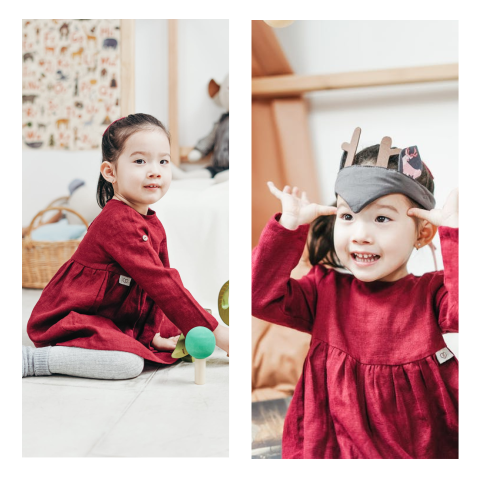 Zelf maken kerstkaart met twee foto's