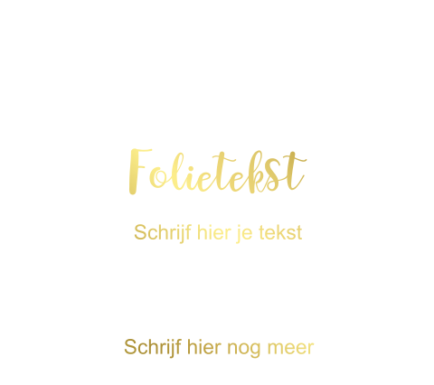 Enkel genormaliseerd kaartje foliedruk