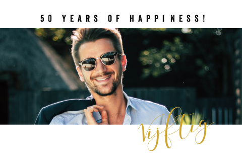 Liggende fotokaart met leuke typografie