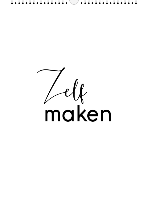 Blanco fotokalender zelf ontwerpen