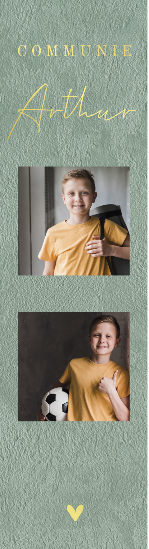 Boekenlegger velvet-groen met gouden details - per 4 stuks
