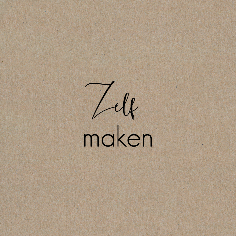 Enkel vierkant kaartje in echt kraft