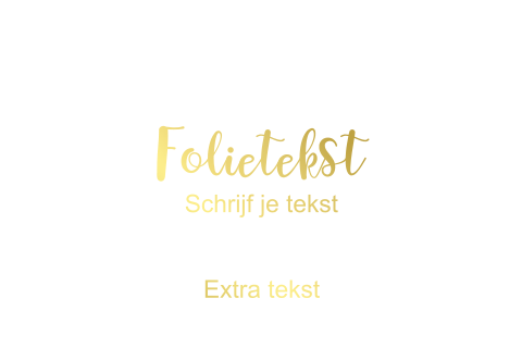 Enkel liggend communiekaartje foliedruk 2