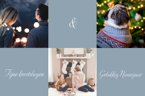 Fotokaart voor kerst zelf maken - liggend enkel