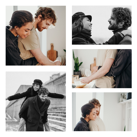 Zelf maken uitnodiging met 5 foto's