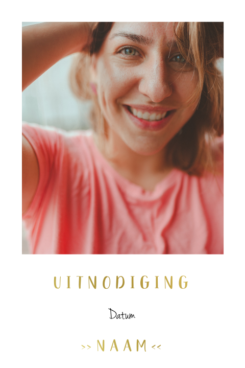 Folie fotokaart zelf maken - staand dubbel 1