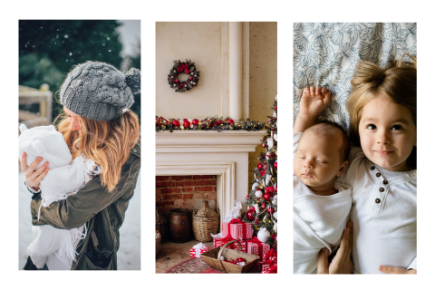 Zelf maken fotokaart kerst - liggend