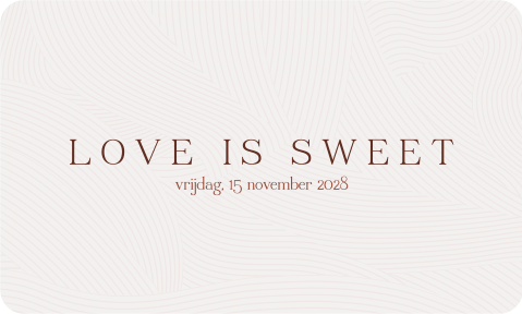 Love is sweet sticker etiket