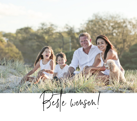 Enkel genormaliseerd fotokaartje kerst