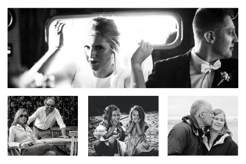 Ontwerp je jubileumkaart met 4 foto's