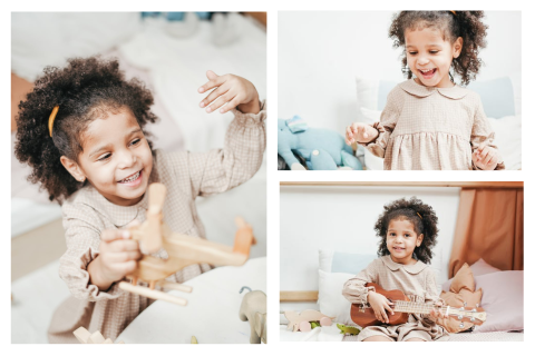 Zelf liggende uitnodiging maken met foto's