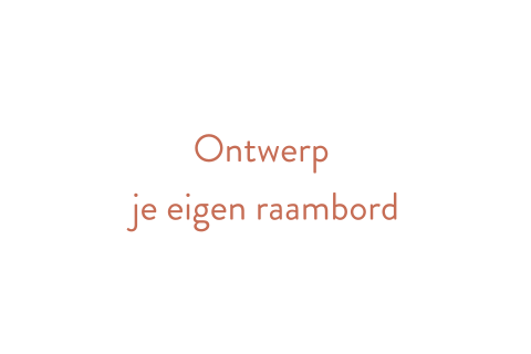 Raambord zelf maken liggend dubbel