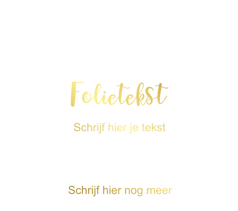 Genormaliseerd dubbele kaart foliedruk
