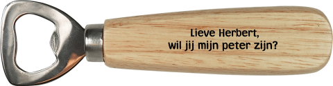 Flesopener voor peter vragen