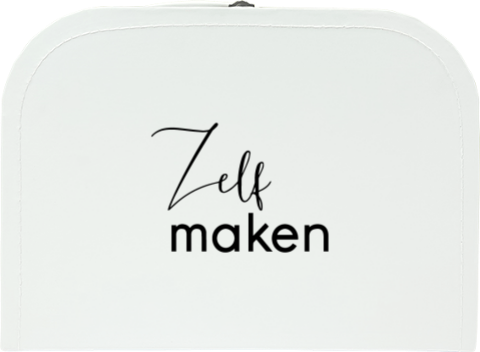 Koffertje in wit als blanco ontwerp