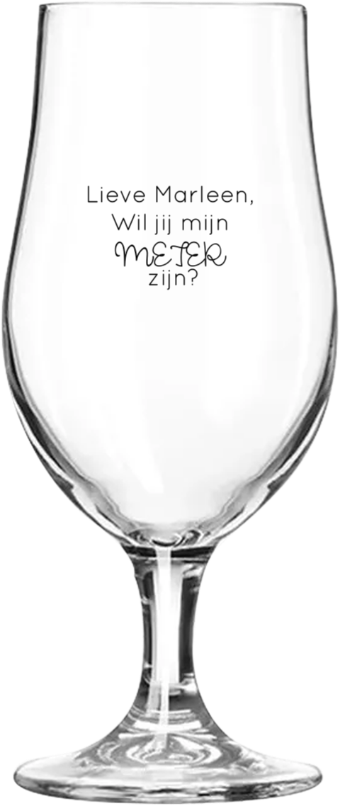 Bierglas meter vragen vrolijke tekst