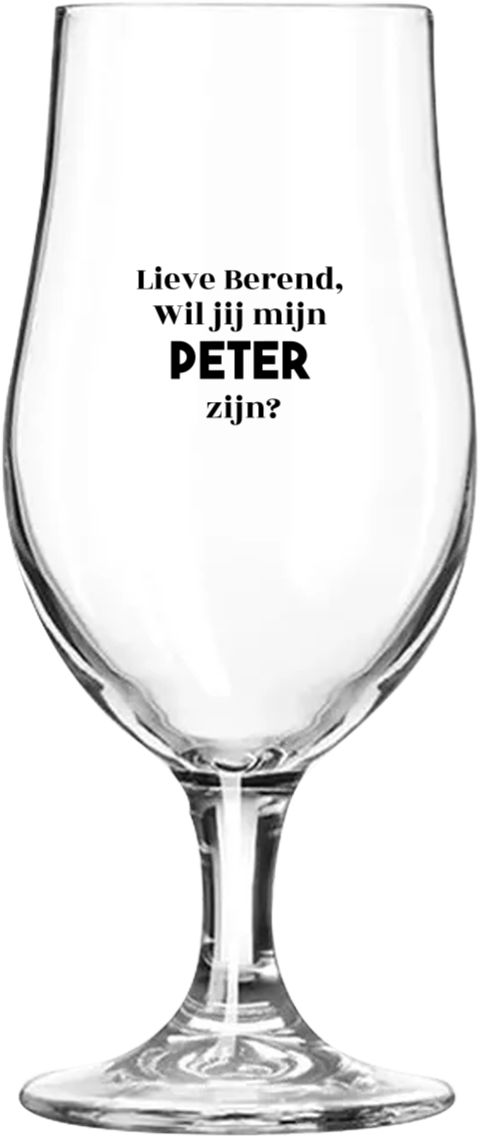 Bierglas peter vragen vrolijke tekst