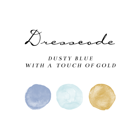 Dresscode Karte mit rundem Aquarell