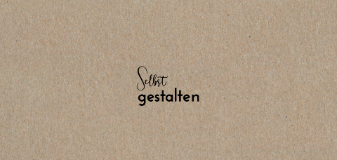 Echtes Kraftpapier einfache Einladung zum Geburtstag, Panorama