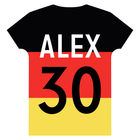 Originelle Geburtstageinladung zum 30 In Fussballtrikot-Form